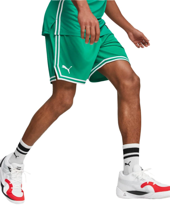 Puma Hoops Basketbalshort Heren Groen