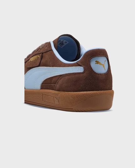 Puma Palermo Suede Unisex Sneaker Bruin Blauw achter aanzicht