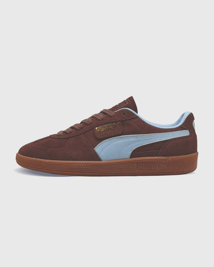 Puma Palermo Suede Unisex Sneaker Bruin BlauwLinks