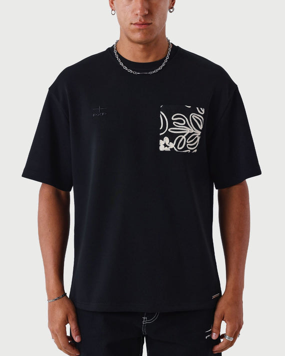 Project X Paris T shirt Bandana Zwart voor