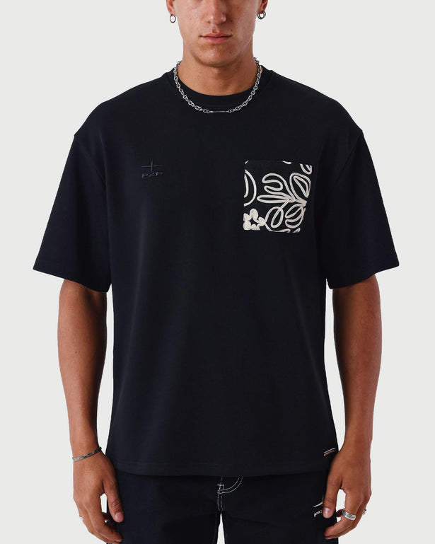 Project X Paris T shirt Bandana Zwart voor