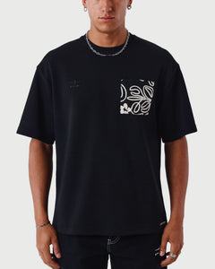 Project X Paris T shirt Bandana Zwart voor