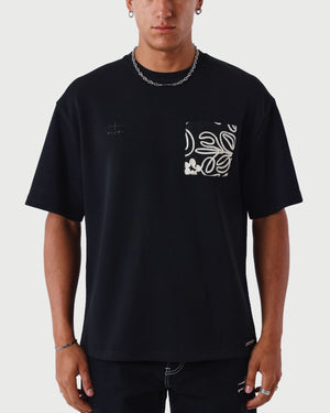 Project X Paris T shirt Bandana Zwart voor