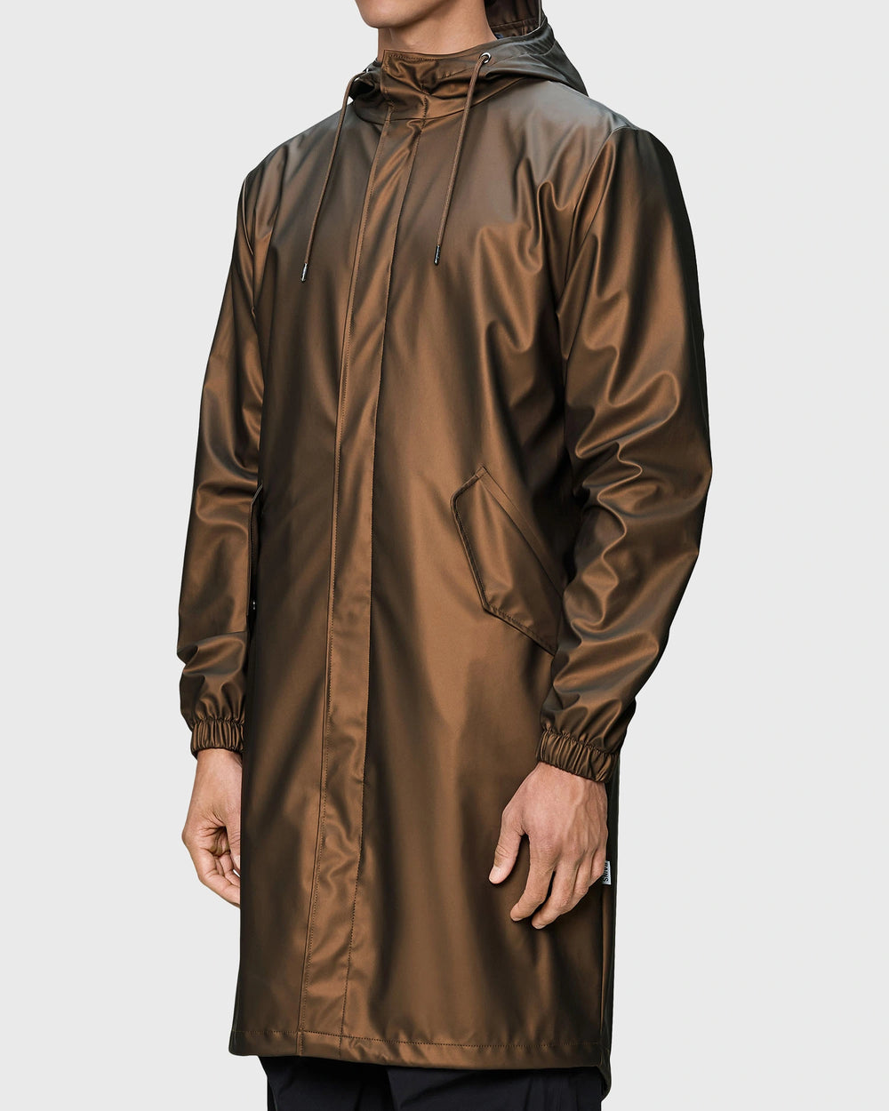 Rains Fishtail Parka Comet vooraanzicht
