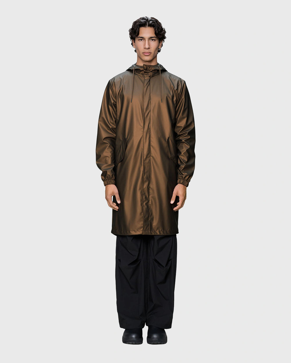 Rains Fishtail Parka Comet vooraanzicht