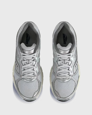 Saucony Grid Legacy Sneaker Grijs Wit bovenaanzicht
