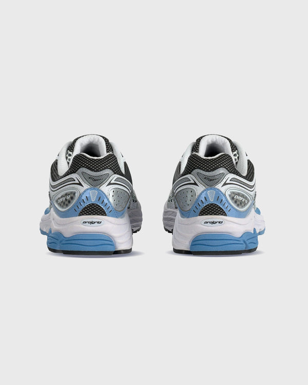 Saucony Progrid Omni 9 Sneaker Blauw Wit achteraanzicht

