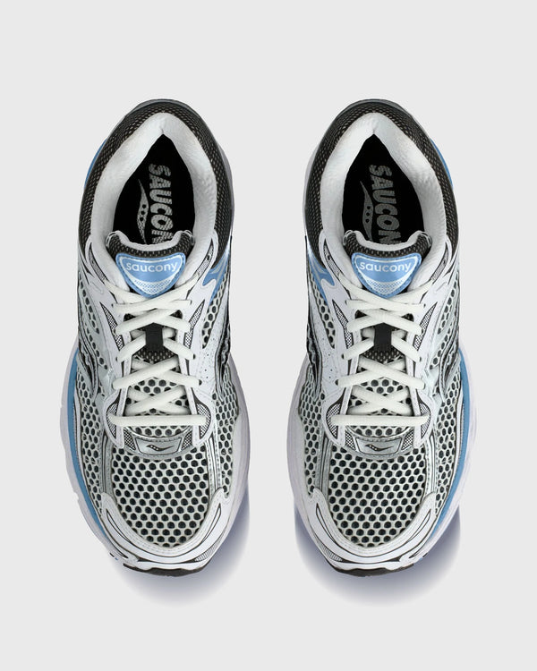 Saucony Progrid Omni 9 Sneaker Blauw Wit bovenaanzicht