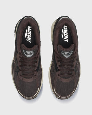 Saucony ProGrid Omni 9 Sneaker Bruin / Zwart bovenaanzicht