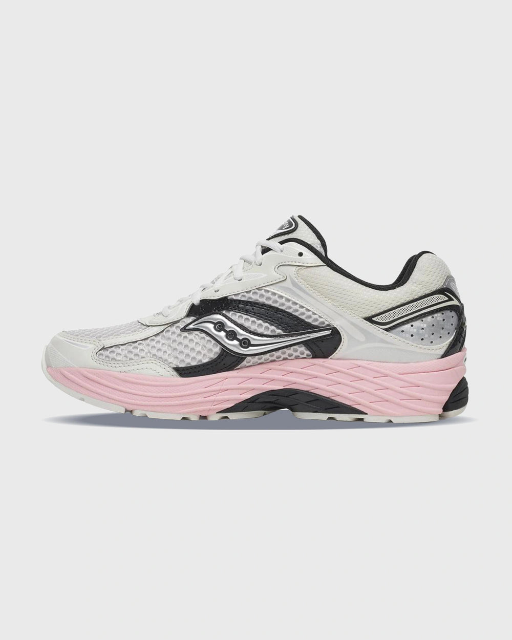 Saucony ProGrid Omni 9 Sneaker Wit / Roze rechteraanzicht