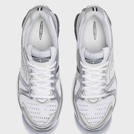 Saucony Progrid Triumph 4 Sneaker Wit / Zilver bovenaanzicht