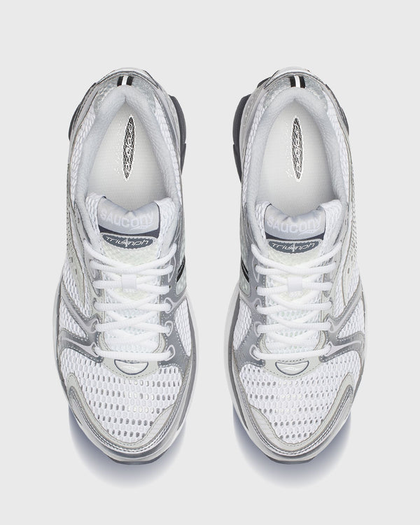 Saucony Progrid Triumph 4 Sneaker Wit / Zilver bovenaanzicht