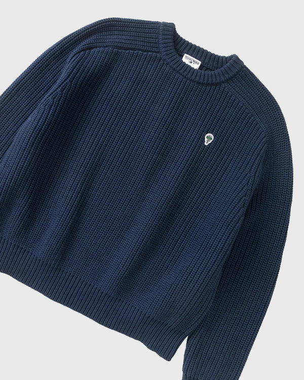 Service Works Artichoke Chunky Knit Blauw boven cu