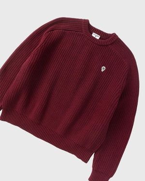 Service Works Artichoke Chunky Knit Bordeaux boven