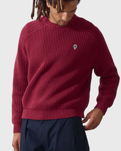 Service Works Artichoke Chunky Knit Bordeaux  voor cu