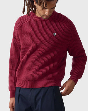 Service Works Artichoke Chunky Knit Bordeaux  voor cu