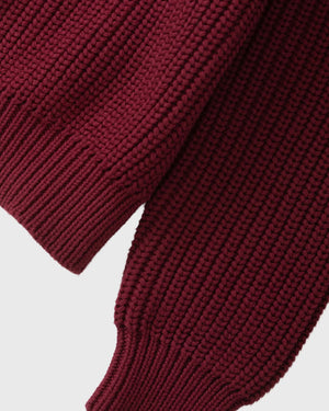 Service Works Artichoke Chunky Knit Bordeaux mouwen cu