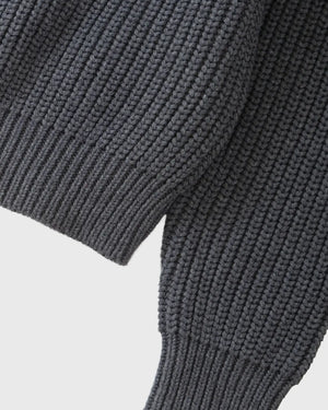 Service Works Artichoke Chunky Knit Grijs mouw