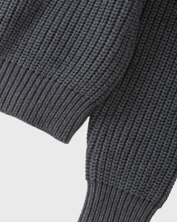 Service Works Artichoke Chunky Knit Grijs mouw