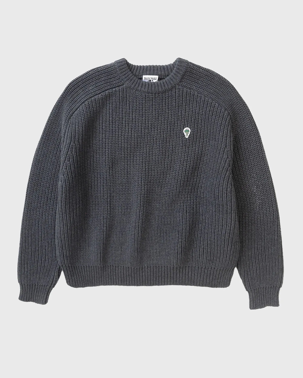 Service Works Artichoke Chunky Knit Grijs Voor