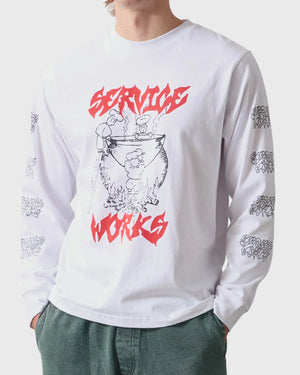 Service Works Boiling Point LS Tee Witvooraanzicht