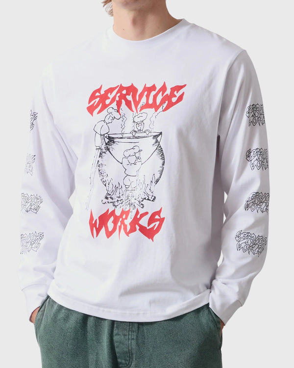 Service Works Boiling Point LS Tee Witvooraanzicht