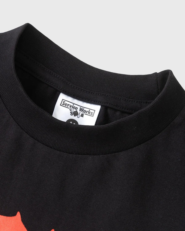 Service Works Boiling Point LS Tee Zwart cu nek