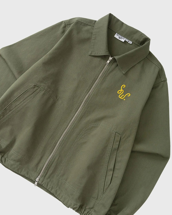 Service Works Dove Work Jacket Groen bovenaanzicht