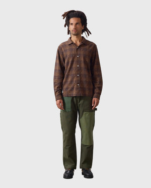 Service Works Drag Stitch Resort Shirt Bruin ver