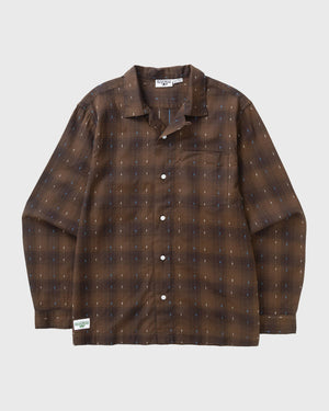 Service Works Drag Stitch Resort Shirt Bruin ver