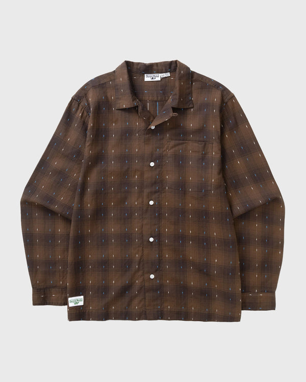 Service Works Drag Stitch Resort Shirt Bruin ver