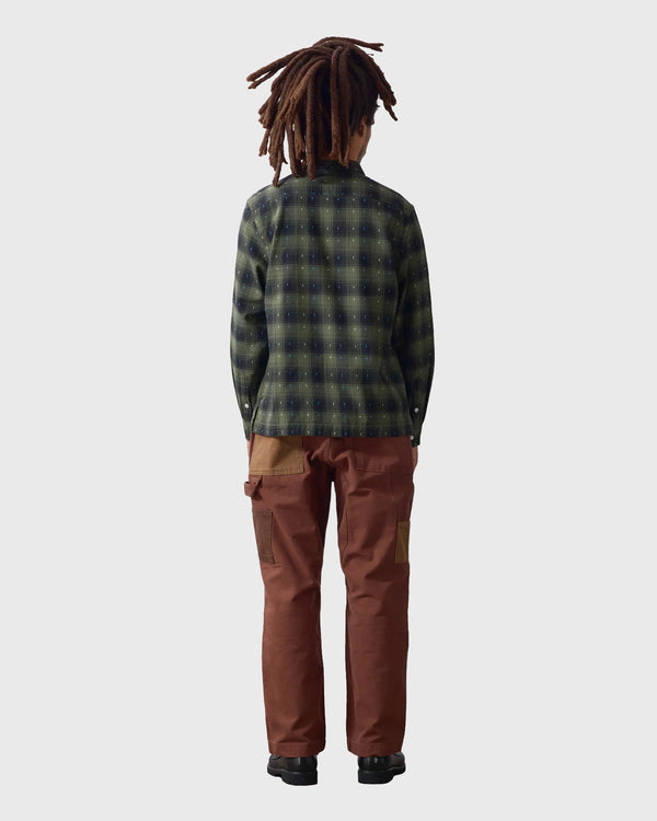 Service Works Drag Stitch Resort Shirt Groen achter ver