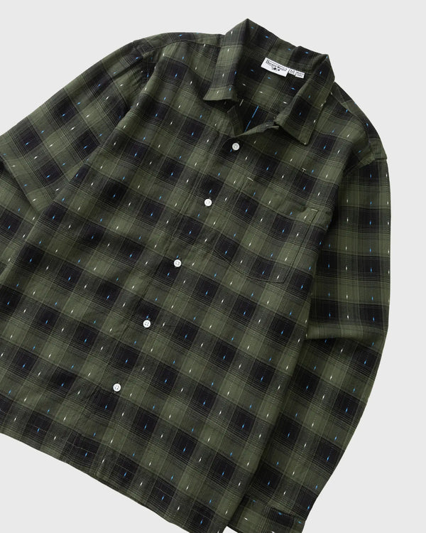 Service Works Drag Stitch Resort Shirt Groen bovenaanzicht