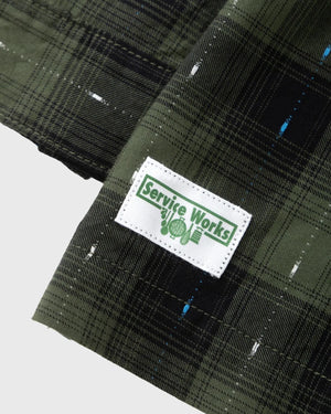 Service Works Drag Stitch Resort Shirt Groen detailfoto