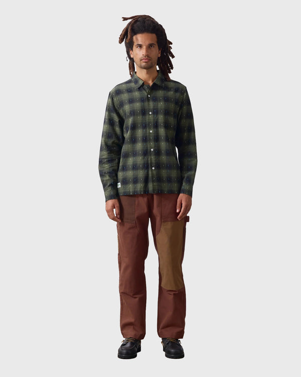 Service Works Drag Stitch Resort Shirt Groen ver