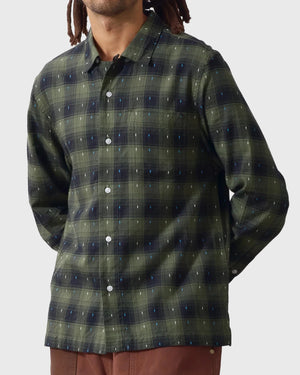 Service Works Drag Stitch Resort Shirt Groen voor