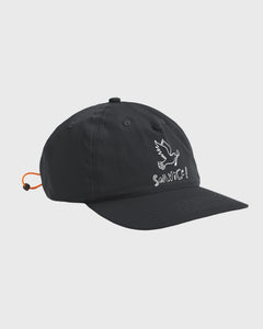 Service Works Nylon Dove Cap Zwart zijaanzicht