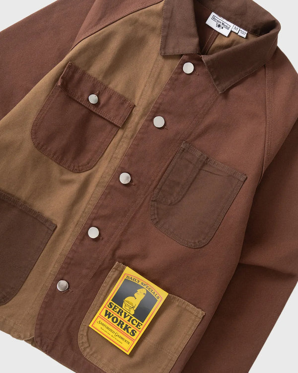 Service Works Patchwork Coverall 2.0 Bruin bovenaanzicht