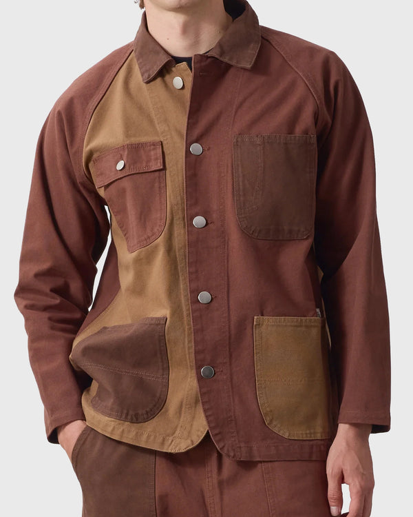 Service Works Patchwork Coverall 2.0 Bruin vooraanzicht