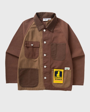 Service Works Patchwork Coverall 2.0 Bruin bovenaanzicht