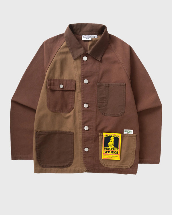 Service Works Patchwork Coverall 2.0 Bruin bovenaanzicht