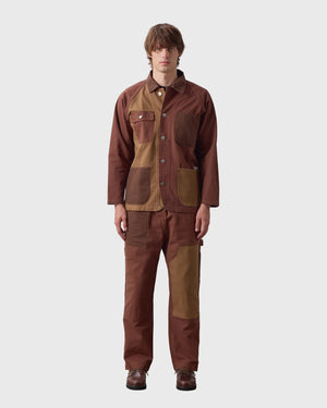 Service Works Patchwork Coverall 2.0 Bruin bovenaanzicht