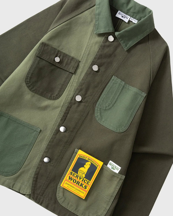 Service Works Patchwork Coverall 2.0 Groen boven