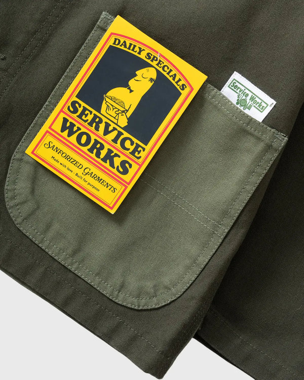 Service Works Patchwork Coverall 2.0 Groen cu logo