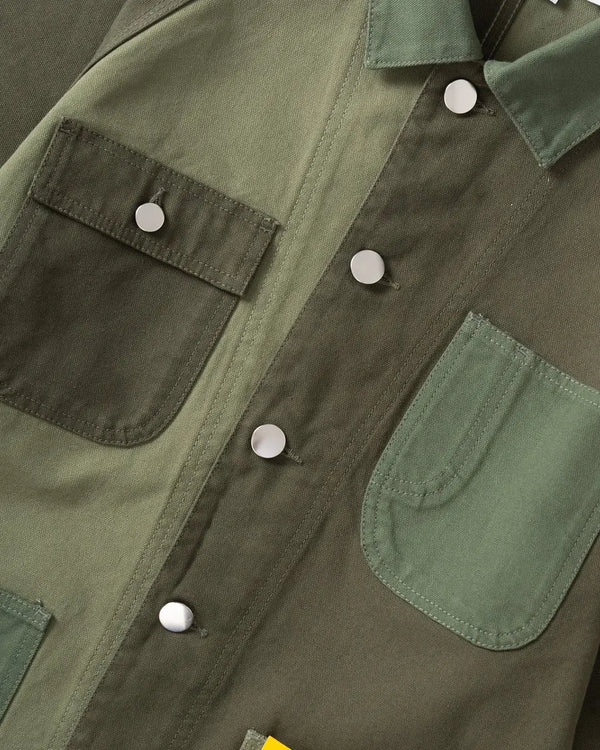 Service Works Patchwork Coverall 2.0 Groen zak cu