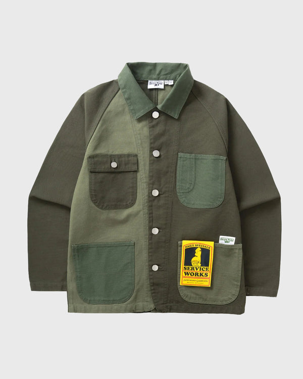 Service Works Patchwork Coverall 2.0 Groen boven