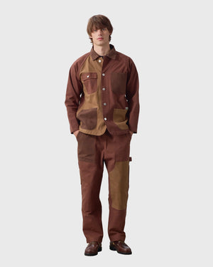 Service Works Patchwork Utility Chef Pants Bruin vooraanzicht
