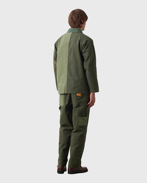 Service Works Patchwork Utility Chef Pants Groen achter ver