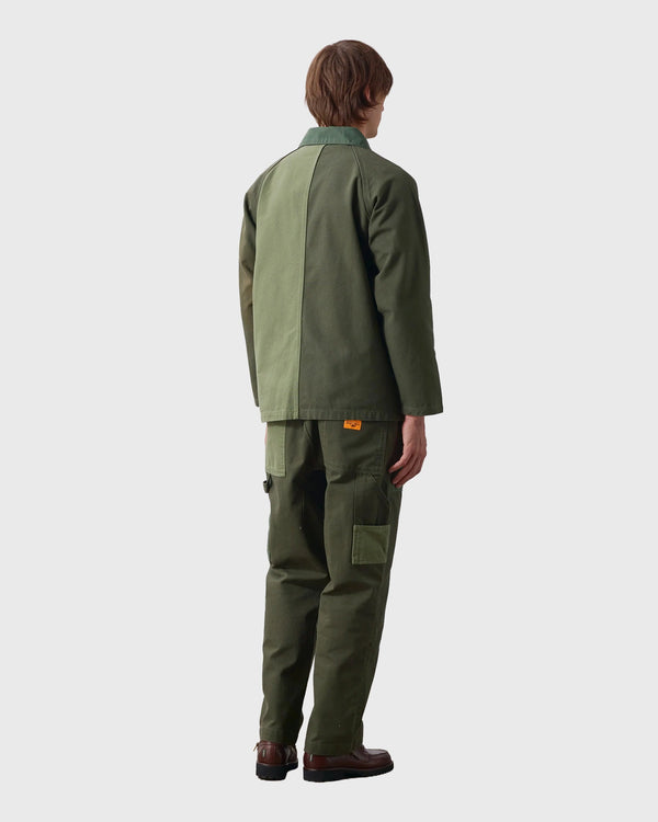 Service Works Patchwork Utility Chef Pants Groen achter ver