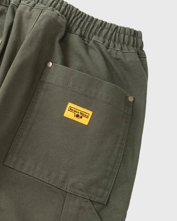 Service Works Patchwork Utility Chef Pants Groen cu zakken